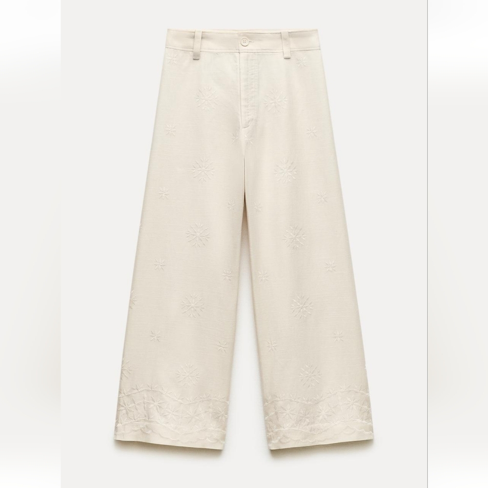 Zara Collection Embroidered Pants